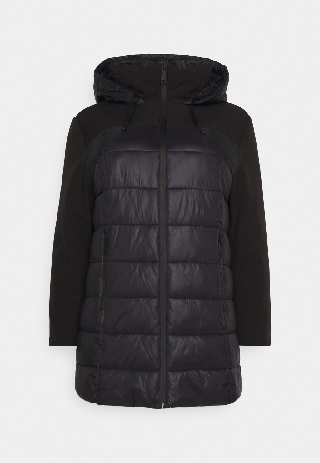 

Зимнее пальто Oncsophie Mix Puffer Plus Size ONLY Curve, черный