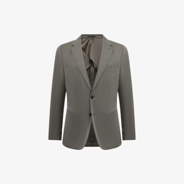 

Однобортный тканый блейзер Hatfield Reiss, хаки