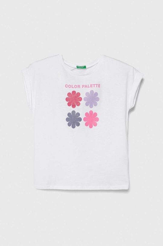 

United Colors of Benetton Детская хлопковая футболка, белый