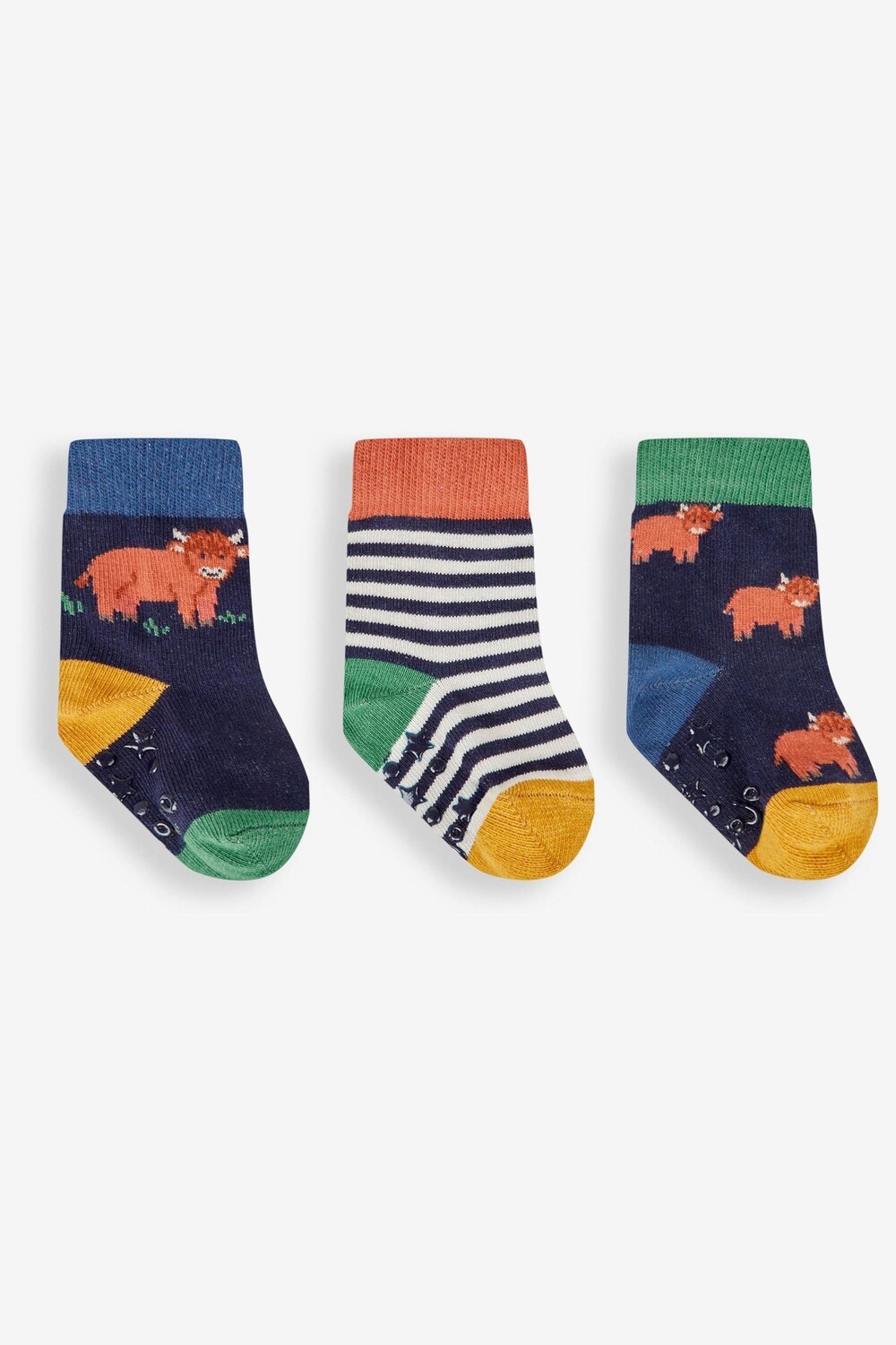 

Набор из 3 пар носков JoJo Maman Bébé Highland Cow Jojo Maman Bébé, синий