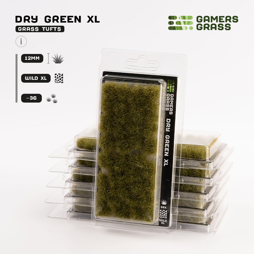 

Аксессуары Gamers Grass Gamers Grass Tufts: Dry Green - Wild XL 12mm