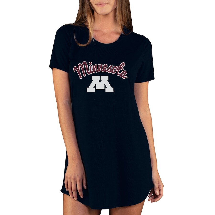 

Ночная рубашка Concepts Sport Minnesota Golden Gophers, черный