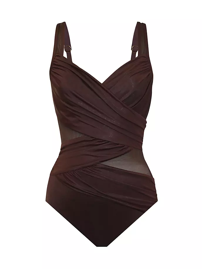 Сплошной купальник Network Miraclesuit Swim, Plus Size, цвет sumatra brown