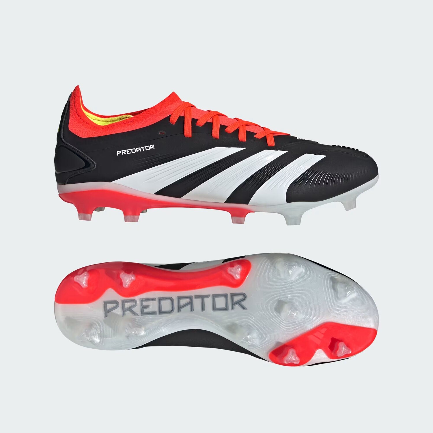 

Футбольные бутсы Predator 24 Pro для твердого грунта Adidas, цвет Core Black/Cloud White/Solar Red