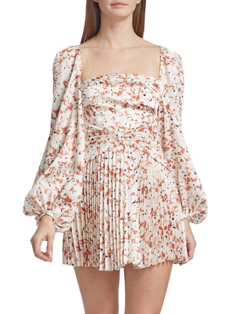 

Мини-платье Mannock с принтом Acler, цвет Beige Multi