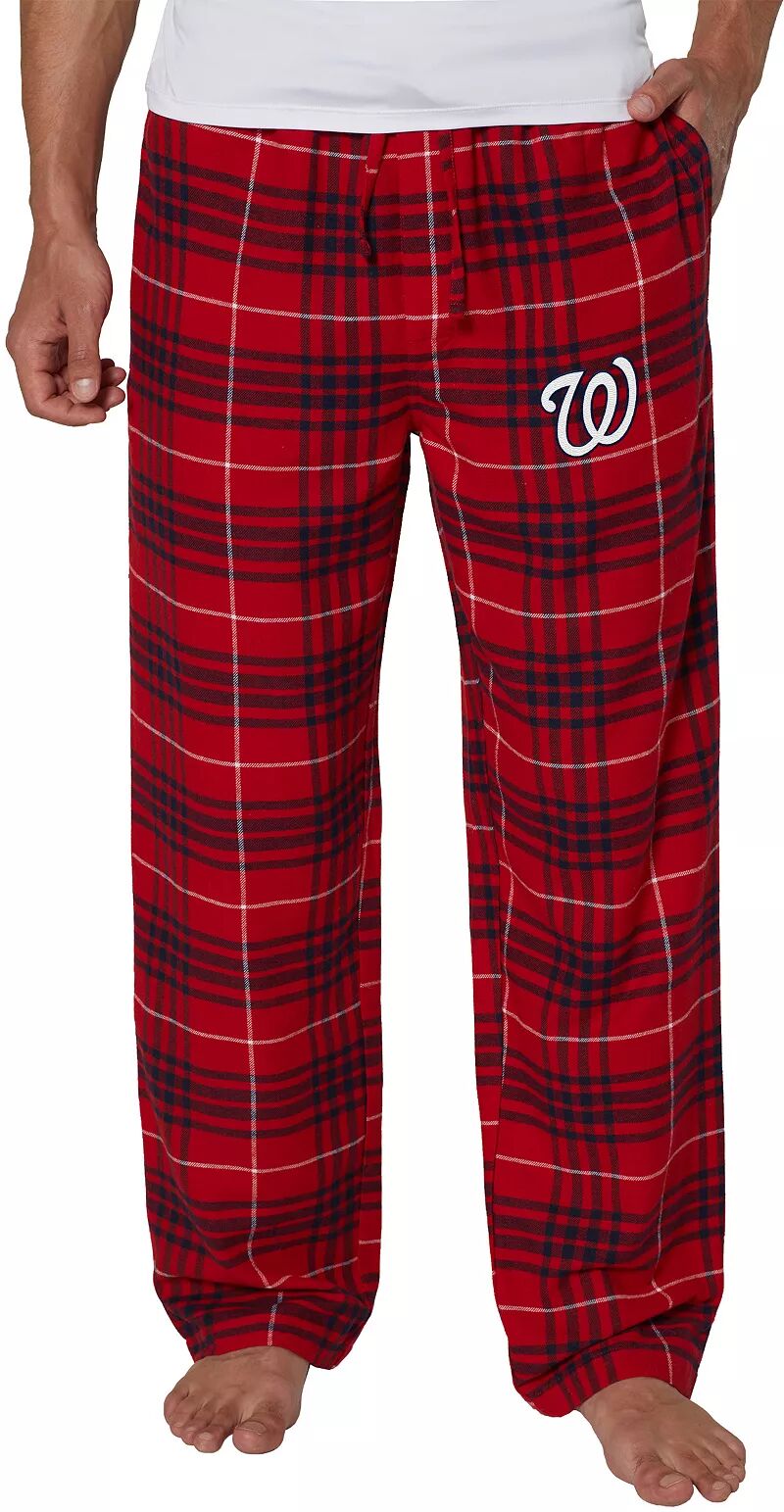 Мужские красные фланелевые пижамные штаны College Concepts Sport Washington Nationals