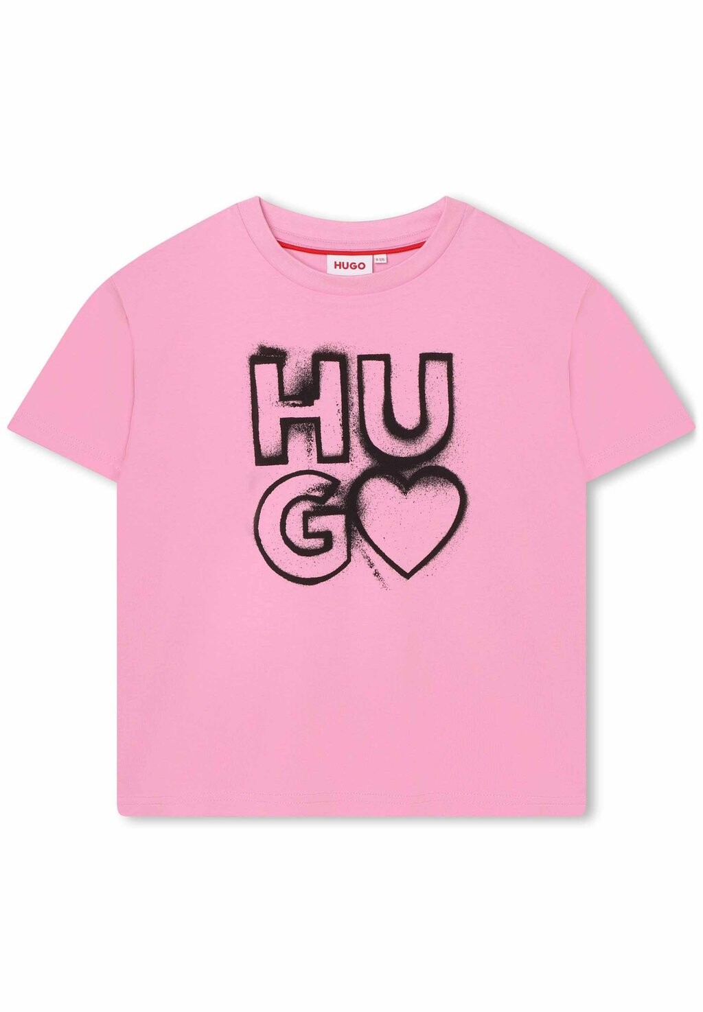 

Футболка с принтом SHORT SLEEVES HUGO Kids, цвет pink