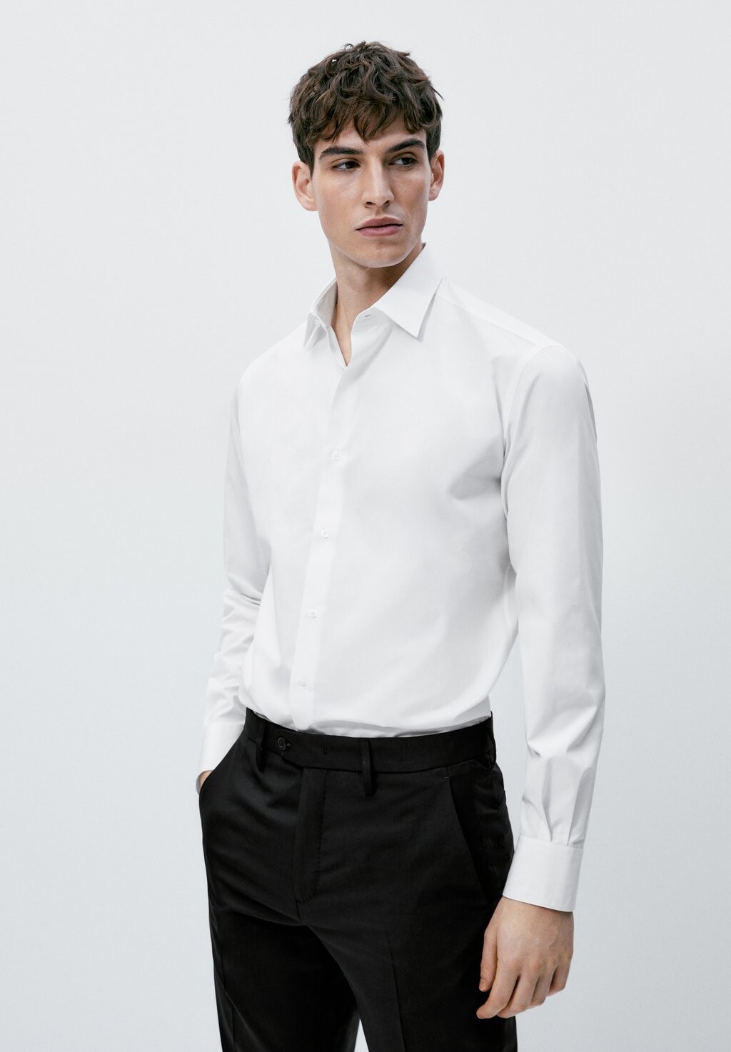 

Классическая рубашка Massimo Dutti, белая