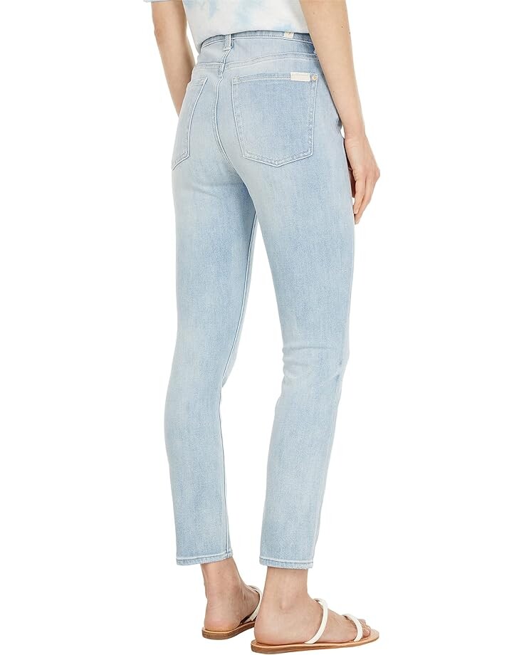 

Джинсы 7 For All Mankind High-Waist Cropped Skinny in Karma, цвет Karma