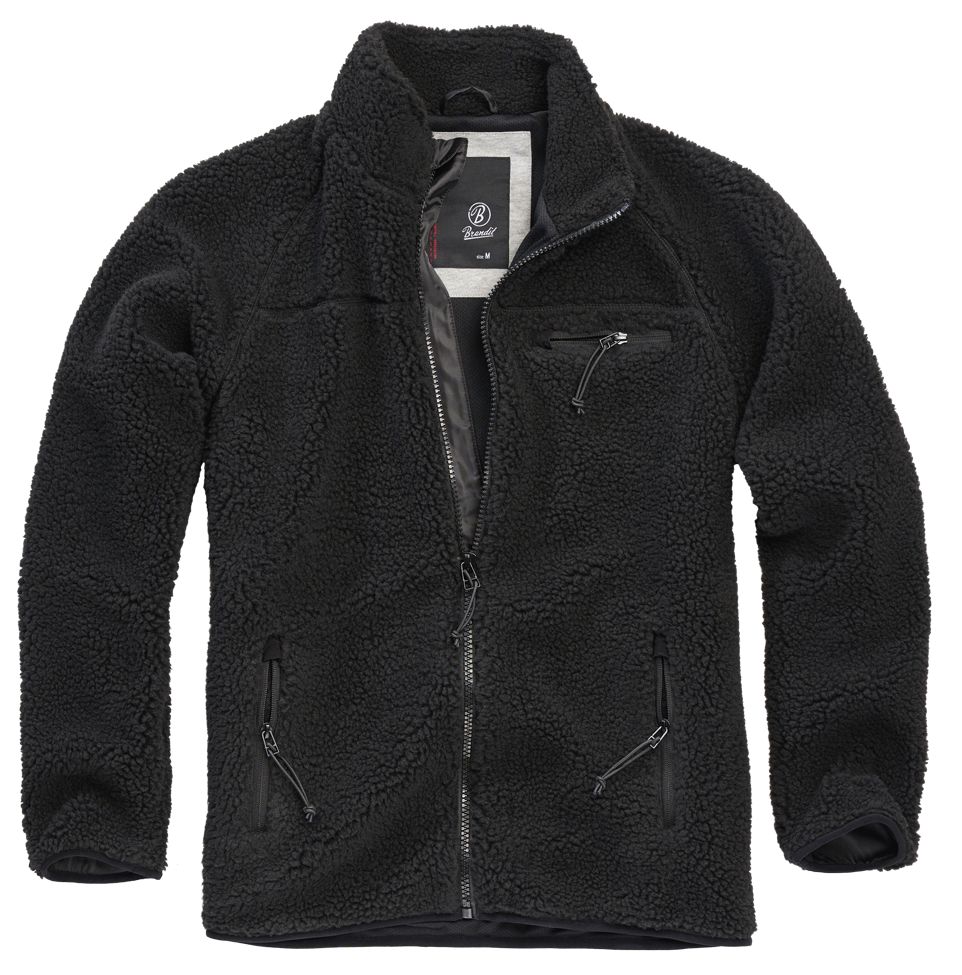 Куртка Brandit Jacke Teddyfleece Jacket, черный