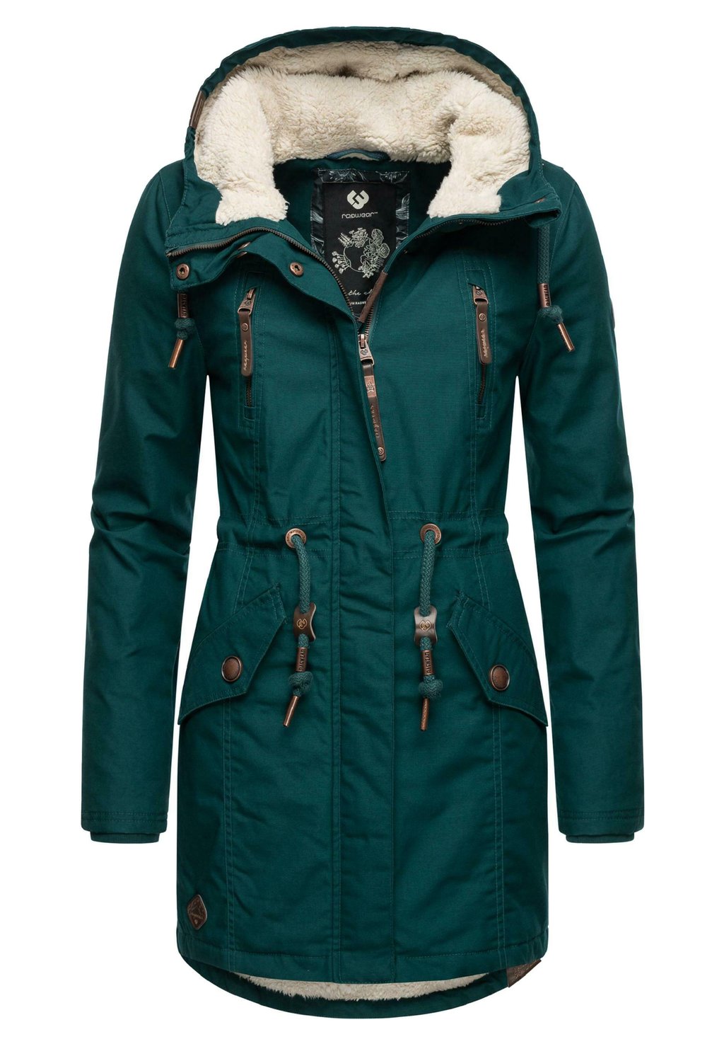 Зимнее пальто Ragwear, темно-зеленый зимнее пальто monki зеленое темно оливковое