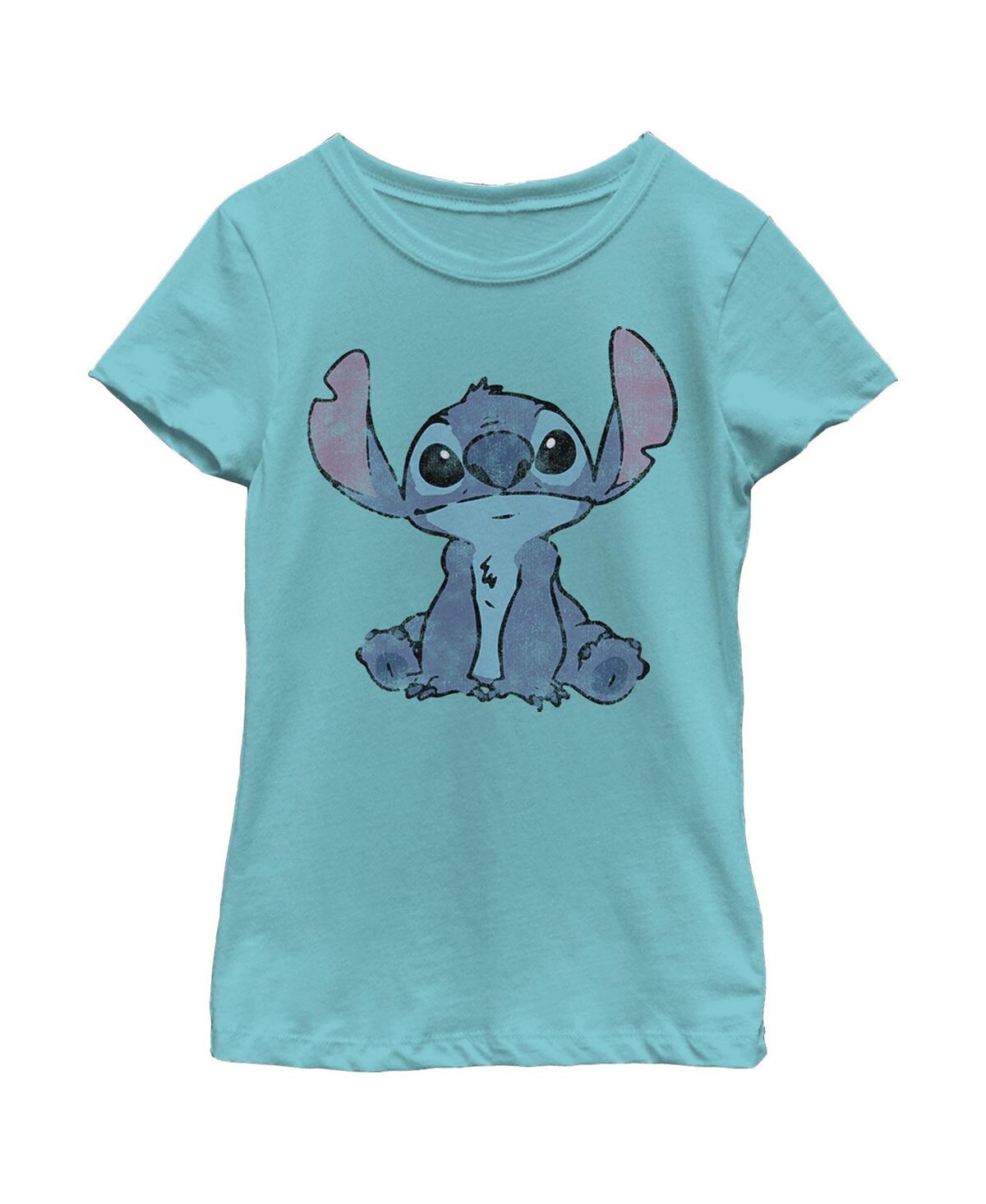 

Детская футболка Lilo & Stitch с акварельной вышивкой для девочек Disney