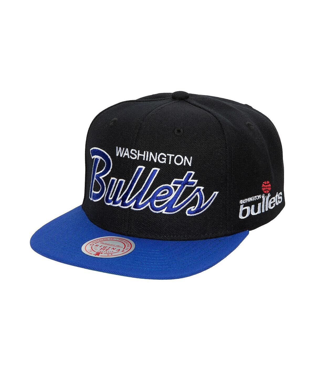 

Мужская черная бейсболка Washington Bullets Hardwood Classics MVP Team Script 2.0 Snapback Mitchell & Ness