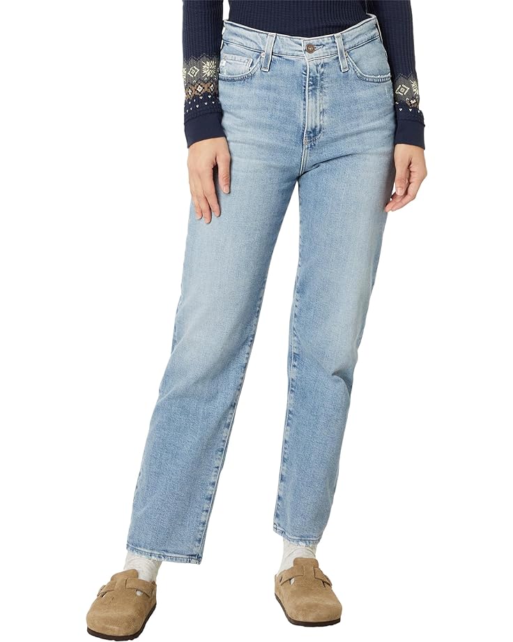 цена Джинсы AG Jeans Rian High Rise Straight in Eclipsed, цвет Eclipsed