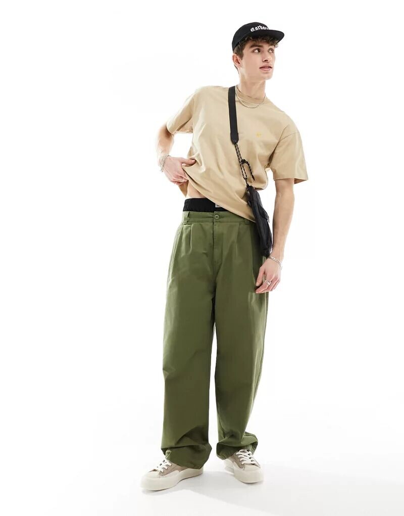 

Зеленые брюки чинос свободного кроя Carhartt WIP Marv
