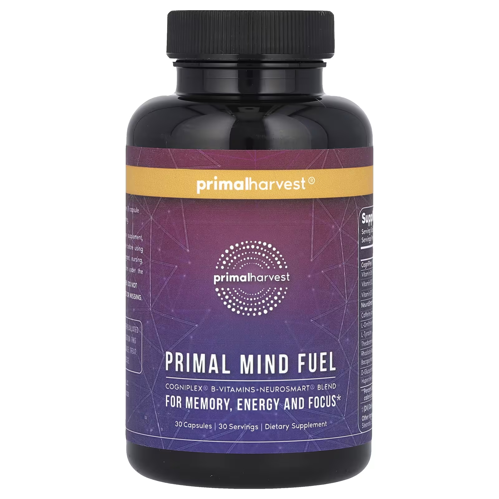 

Пищевая добавка Primal Harvest Primal Mind Fuel, 30 капсул