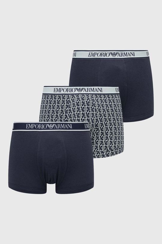Комплект из трех боксеров Emporio Armani Underwear, темно-синий