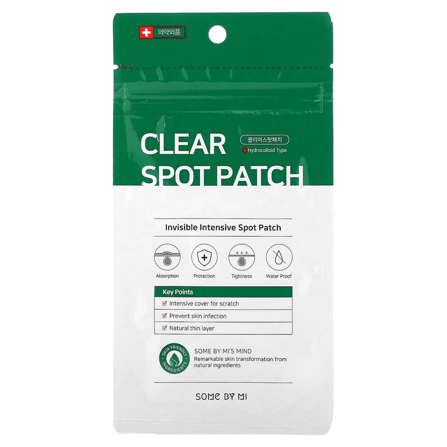 

30 Days Miracle Clear Spot Patch, патчи против акне, 18 шт., SOME BY MI