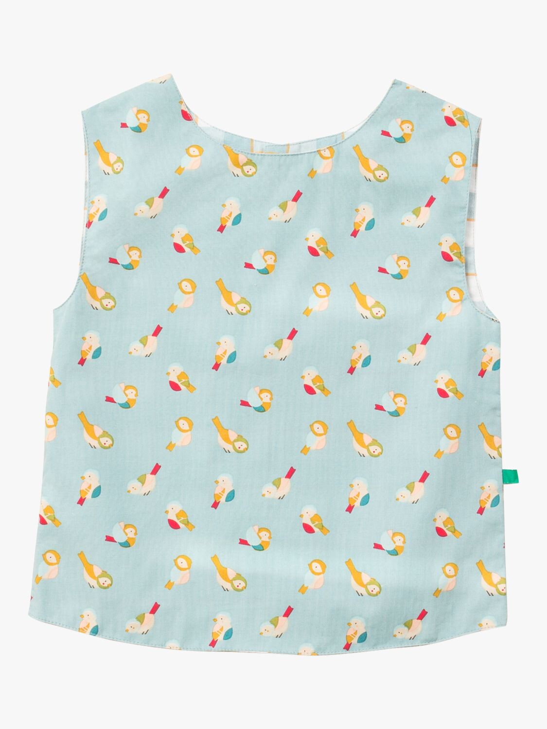 

Двусторонняя блузка Little Green Radicals Baby Organic Birds, синяя
