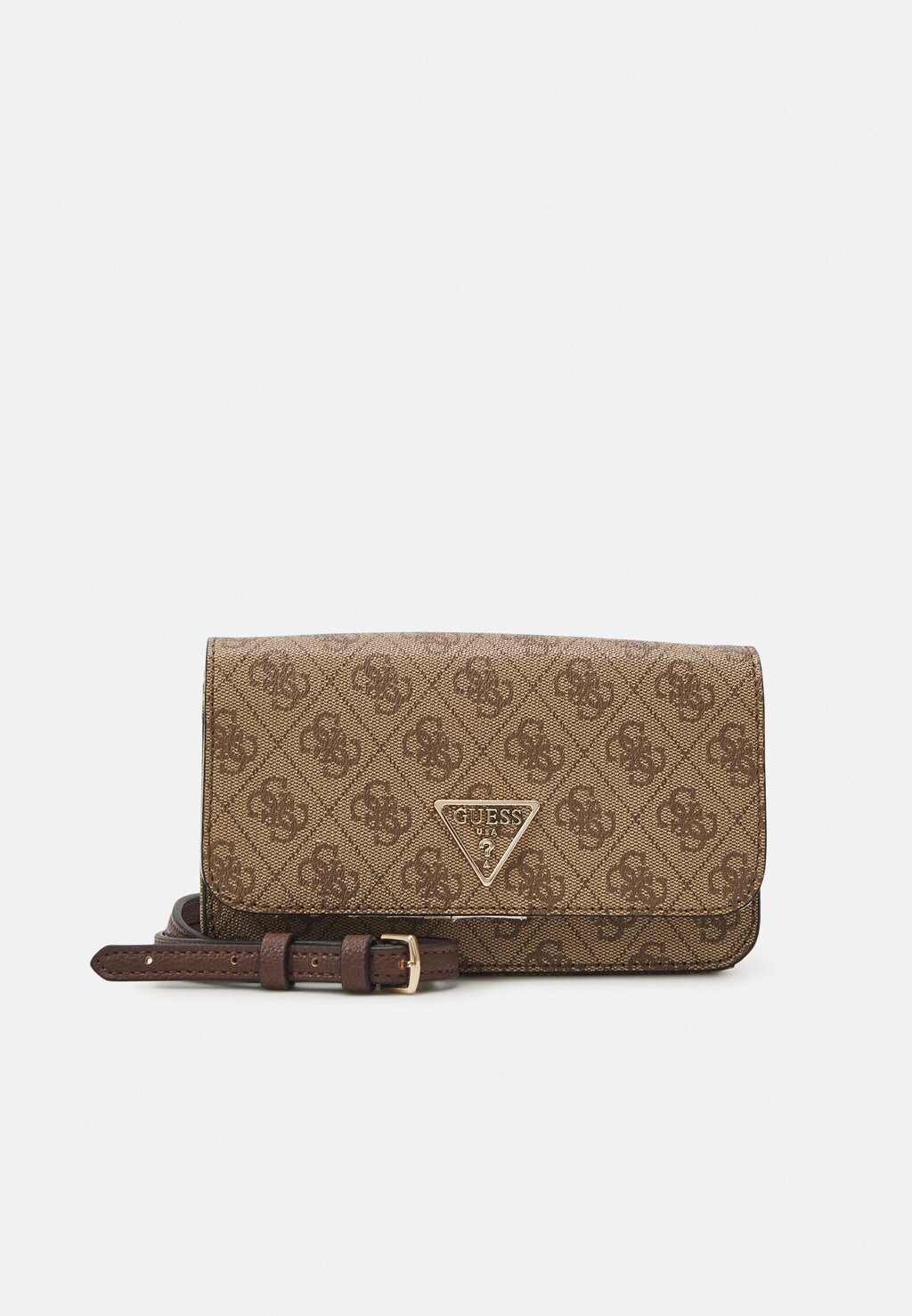 

Кошелек NOELLE XBODY FLAP ORGANIZER Guess, молочный логотип/коричневый