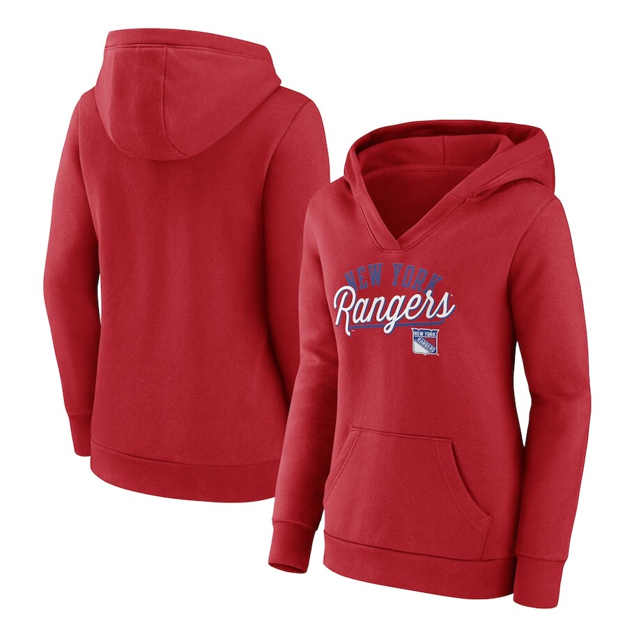 

Пуловер с капюшоном Fanatics Branded New York Rangers, красный