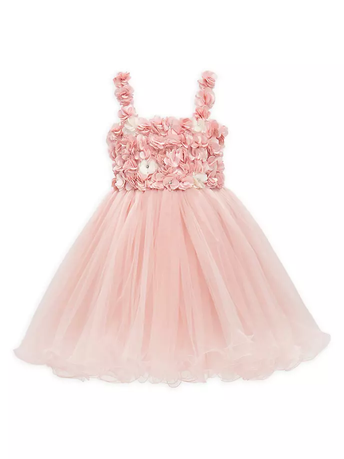 Платье в форме колокольчика розового цвета для маленьких девочек и маленьких девочек Tulleen, розовый
