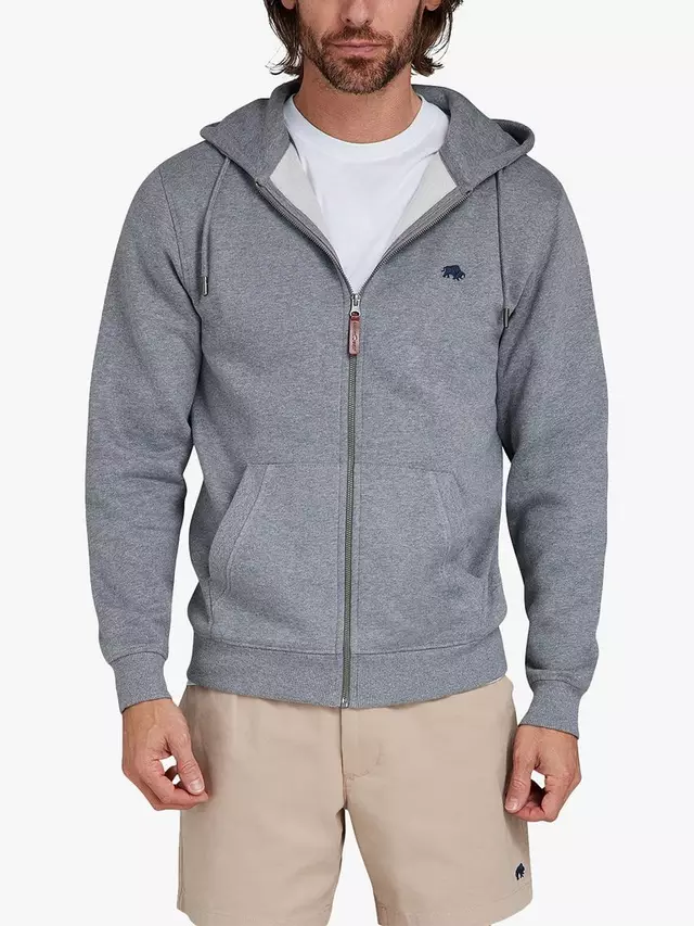 

Худи Raging Bull Classic Zip Through, цвет grey marl