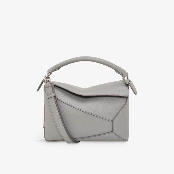 

Маленькая кожаная сумка через плечо puzzle edge Loewe, серый