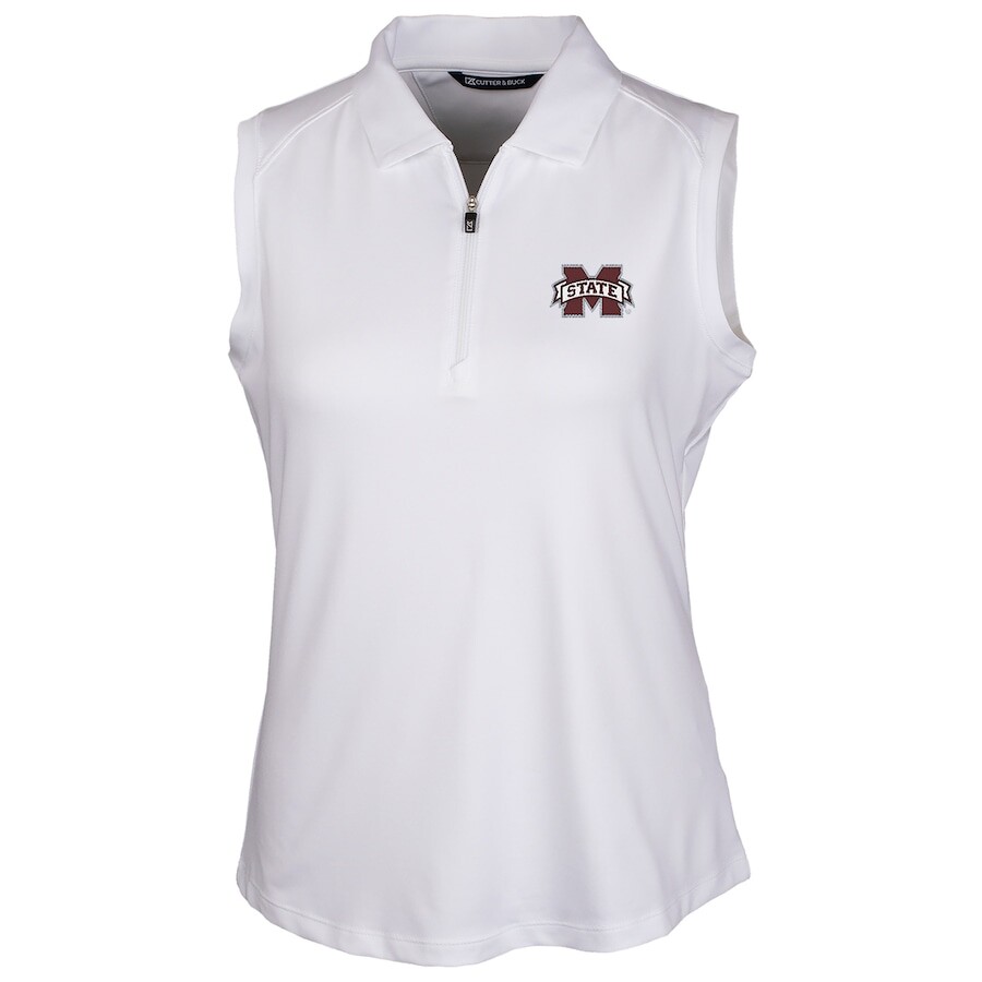 

Поло без рукавов Cutter & Buck Mississippi State Bulldogs, белый