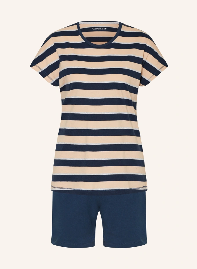 

Короткая пижама casual essentials Schiesser, синий
