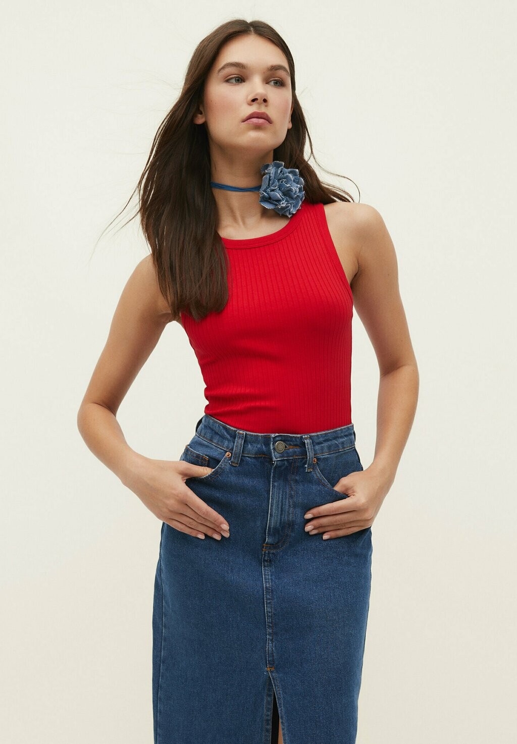 

Топ Stradivarius, красный