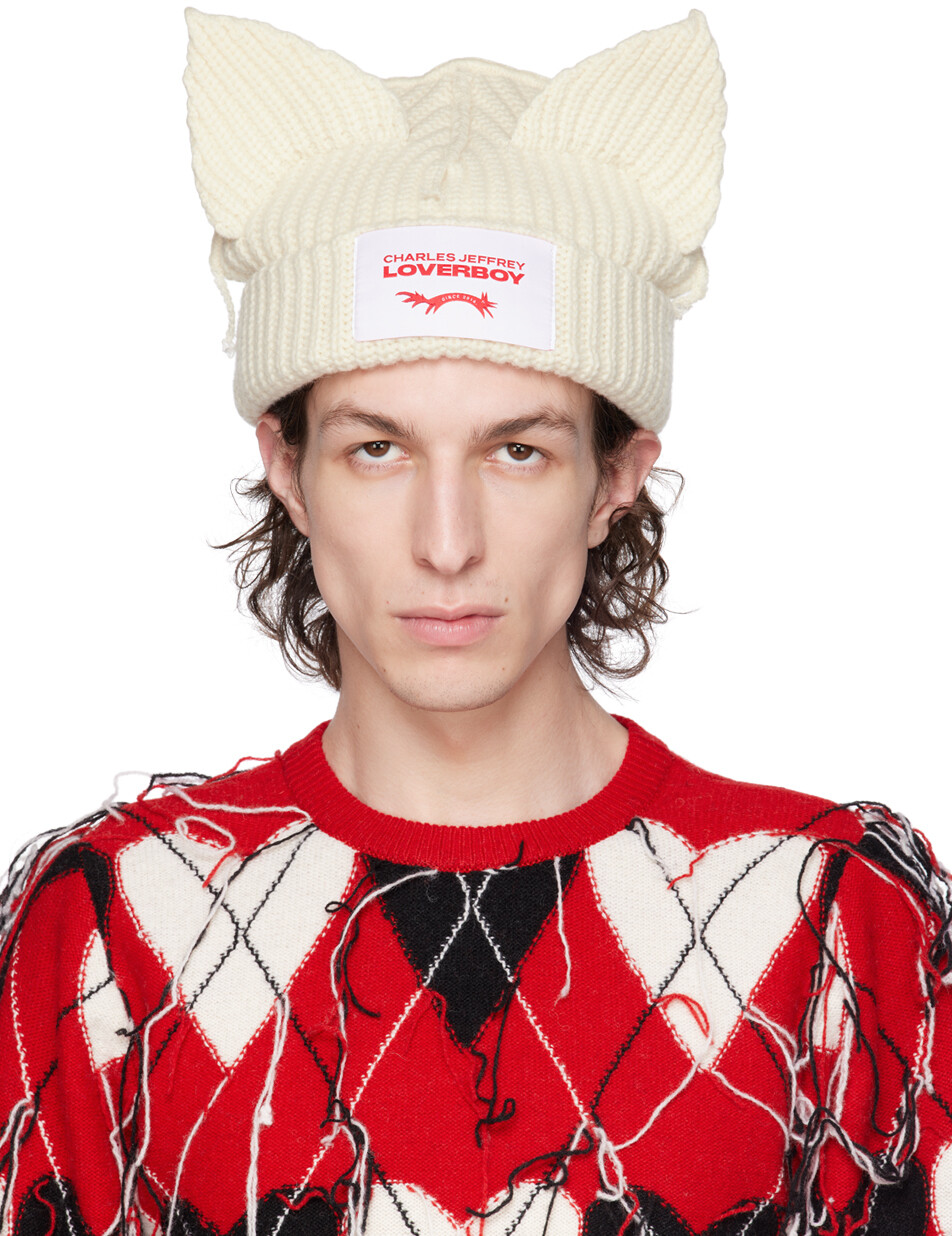 

Off-White Шапка с массивными ушками Charles Jeffrey LOVERBOY