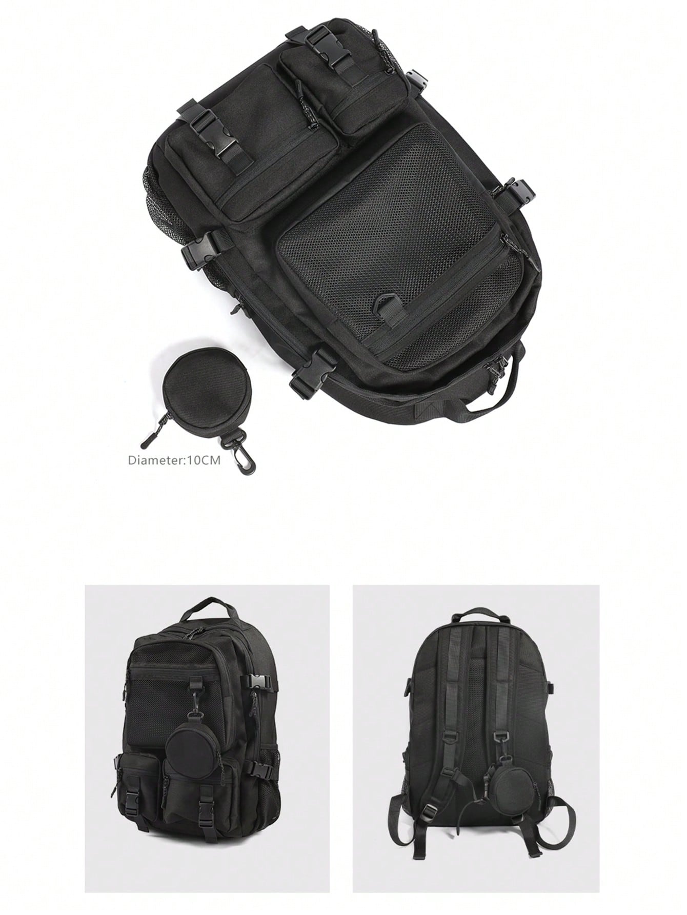 Модный брендовый рюкзак для мужчин, черный вместительный дорожный рюкзак для мальчиков и девочек корейский школьный ранец для учеников старших классов и студентов колледжа