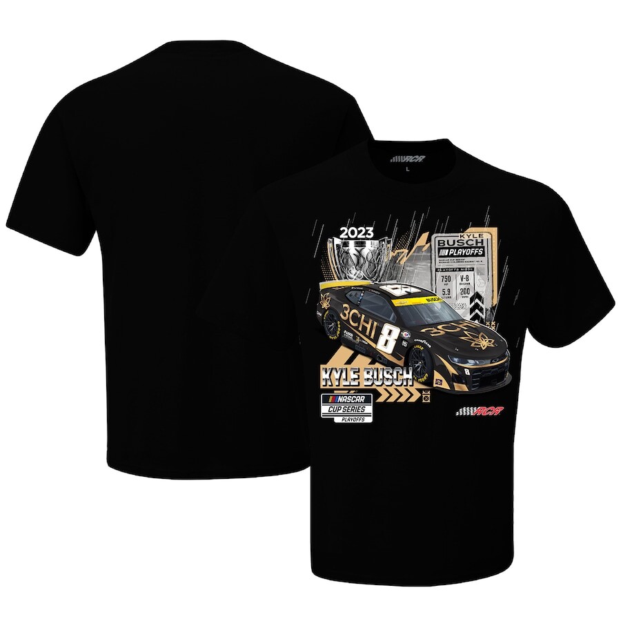 

Футболка с коротким рукавом Richard Childress Racing Team Collection Kyle Busch, черный