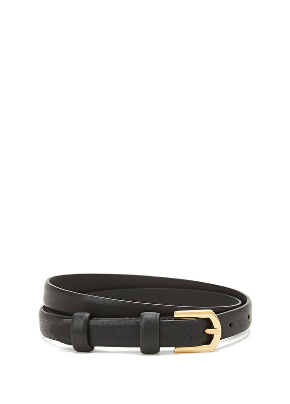 

Женский кожаный ремень Beymen Collection, черный