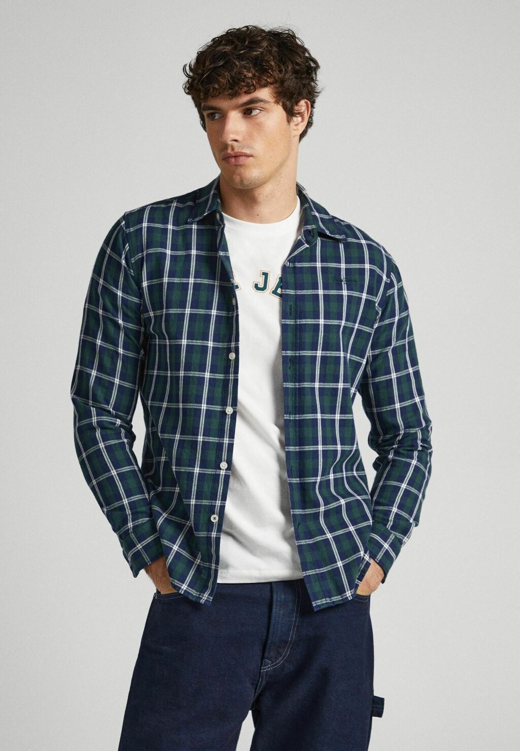 

Рубашка Clems Pepe Jeans, цвет ivy green