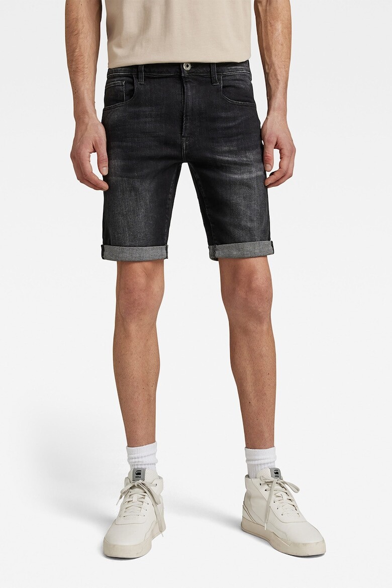 

Джинсовые шорты 3301 по всему телу G-Star Raw, серый