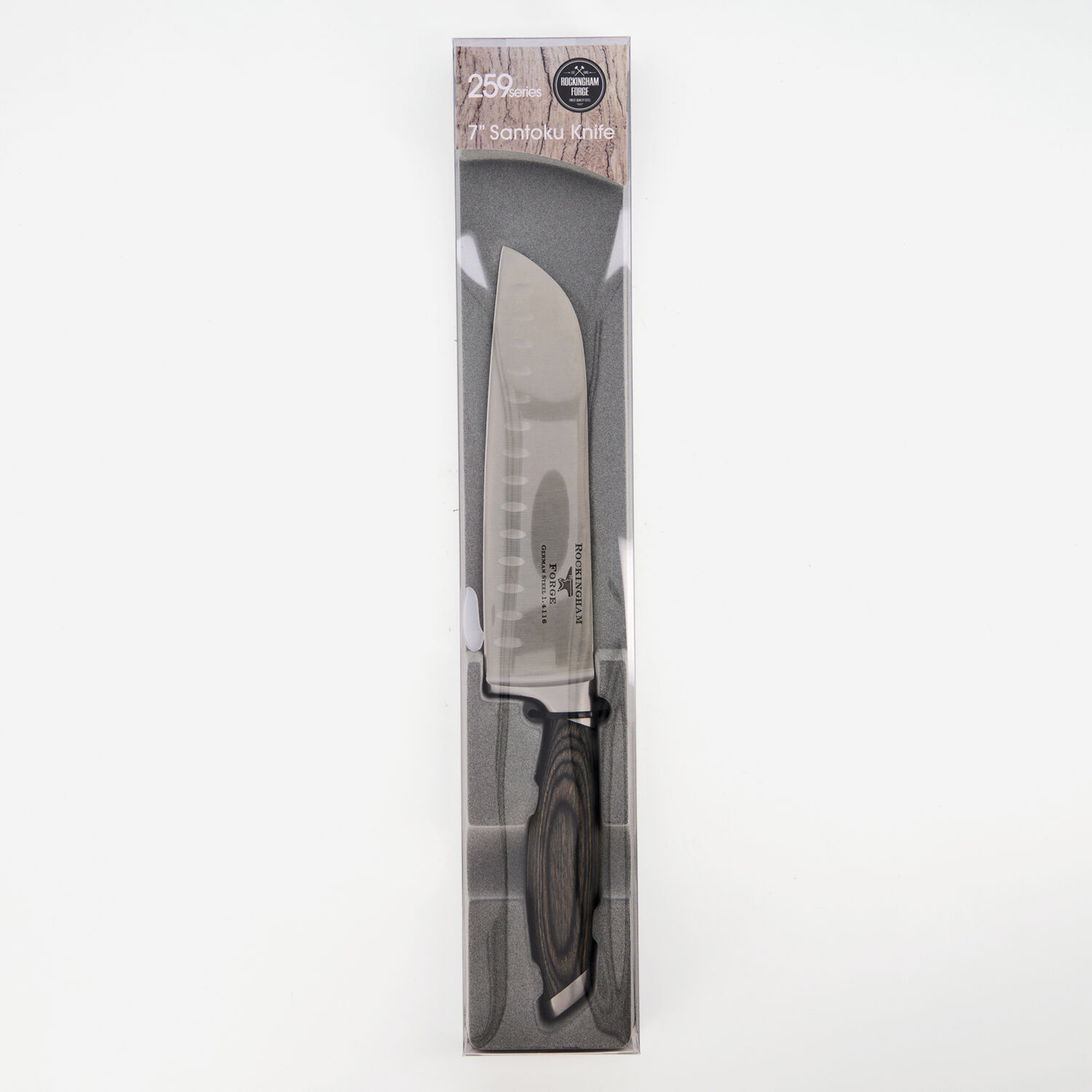 Нож Сантоку серебристого цвета 18см Rockingham Forge нож wmf grand gourmet сантоку 18см 1891946032