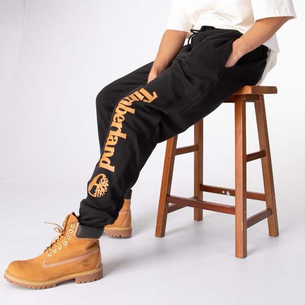 Мужские спортивные штаны с логотипом Timberland, черный