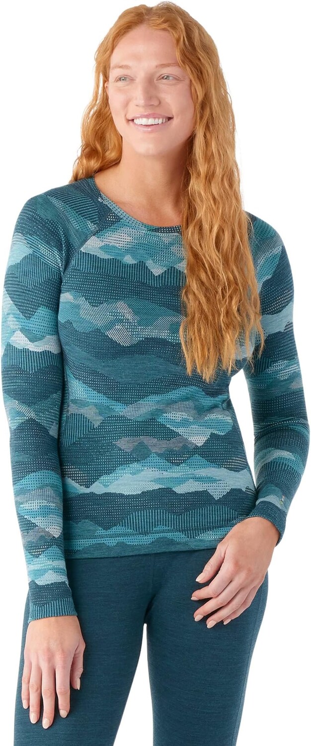

Базовый слой Merino 250 Crew Smartwool, цвет Twilight Blue Mountain Scape
