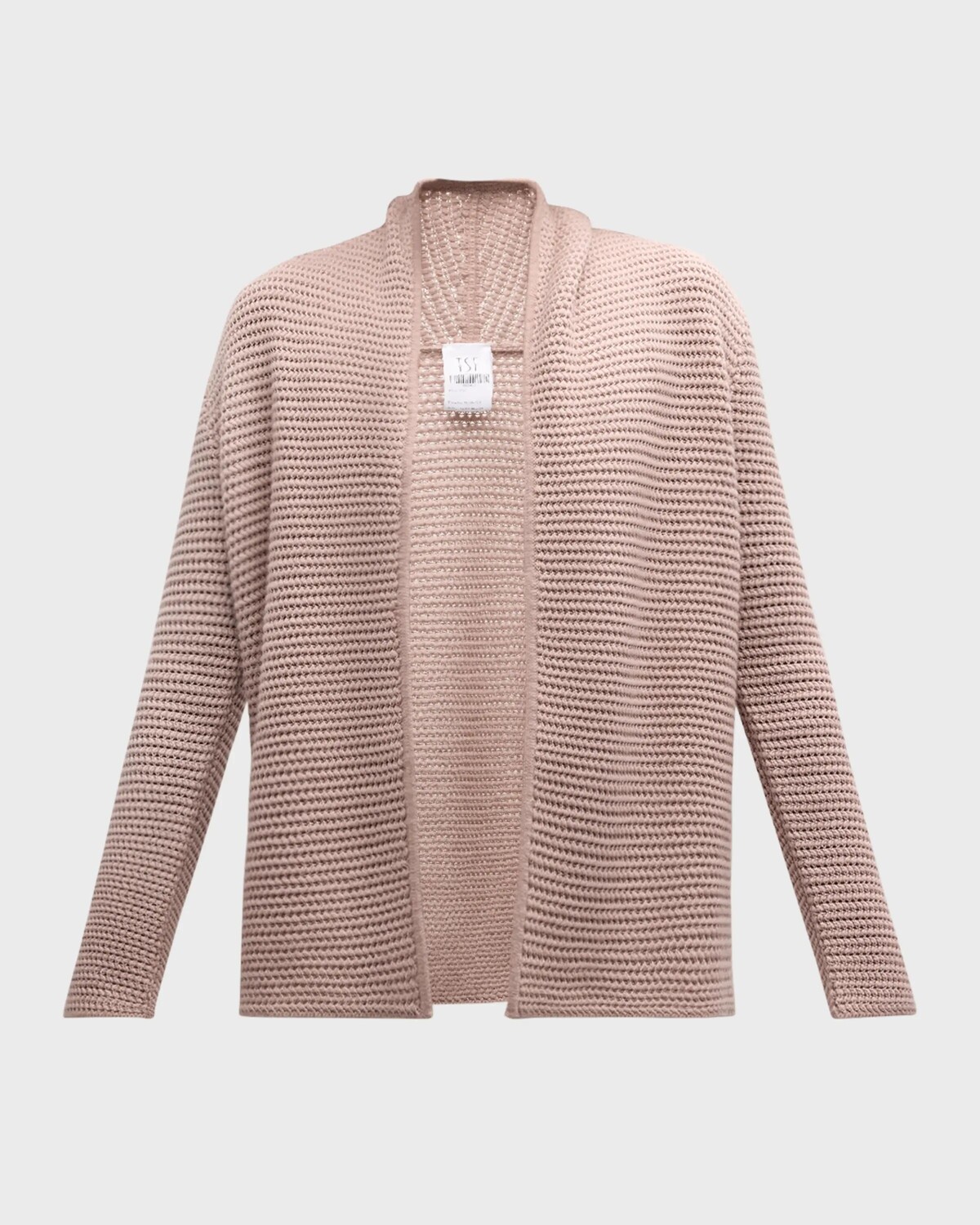 

Кардиган из фактурного кашемирового шелка Tse Cashmere, цвет Nude Blush