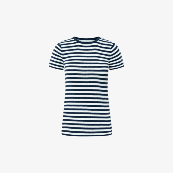 

Хлопковая футболка simon в полоску с короткими рукавами Nue Notes, цвет navy stripe
