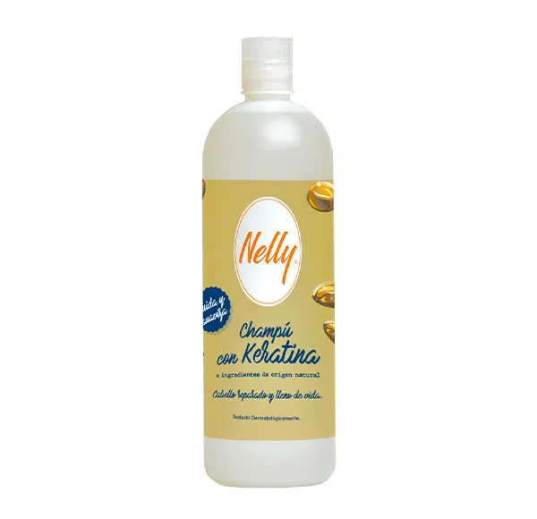 

Увлажняющий шампунь Champú Con Keratina Nelly, 1.000 ml
