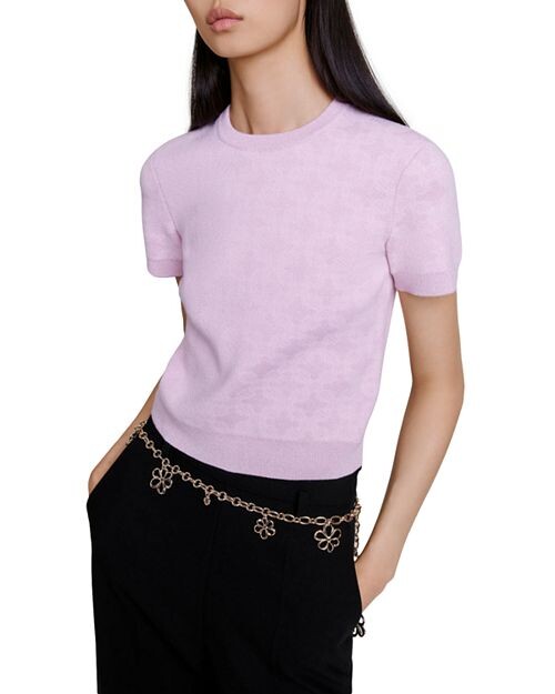 

Жаккардовый свитер Minthe Maje, цвет Pink