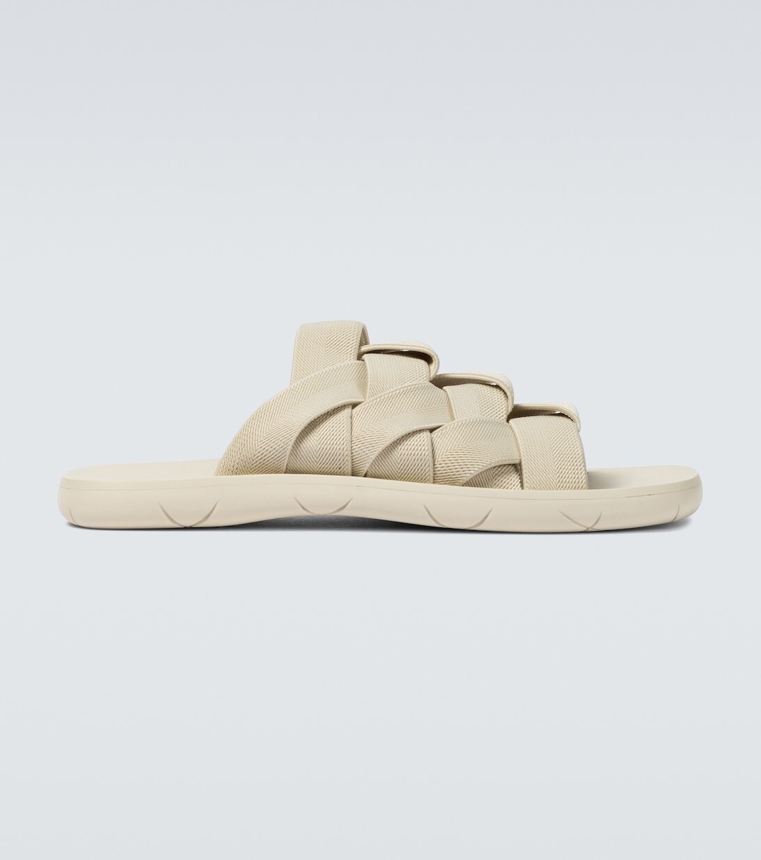 

Эластичные шлепанцы Plat Mules Intreccio Bottega Veneta, нейтральный