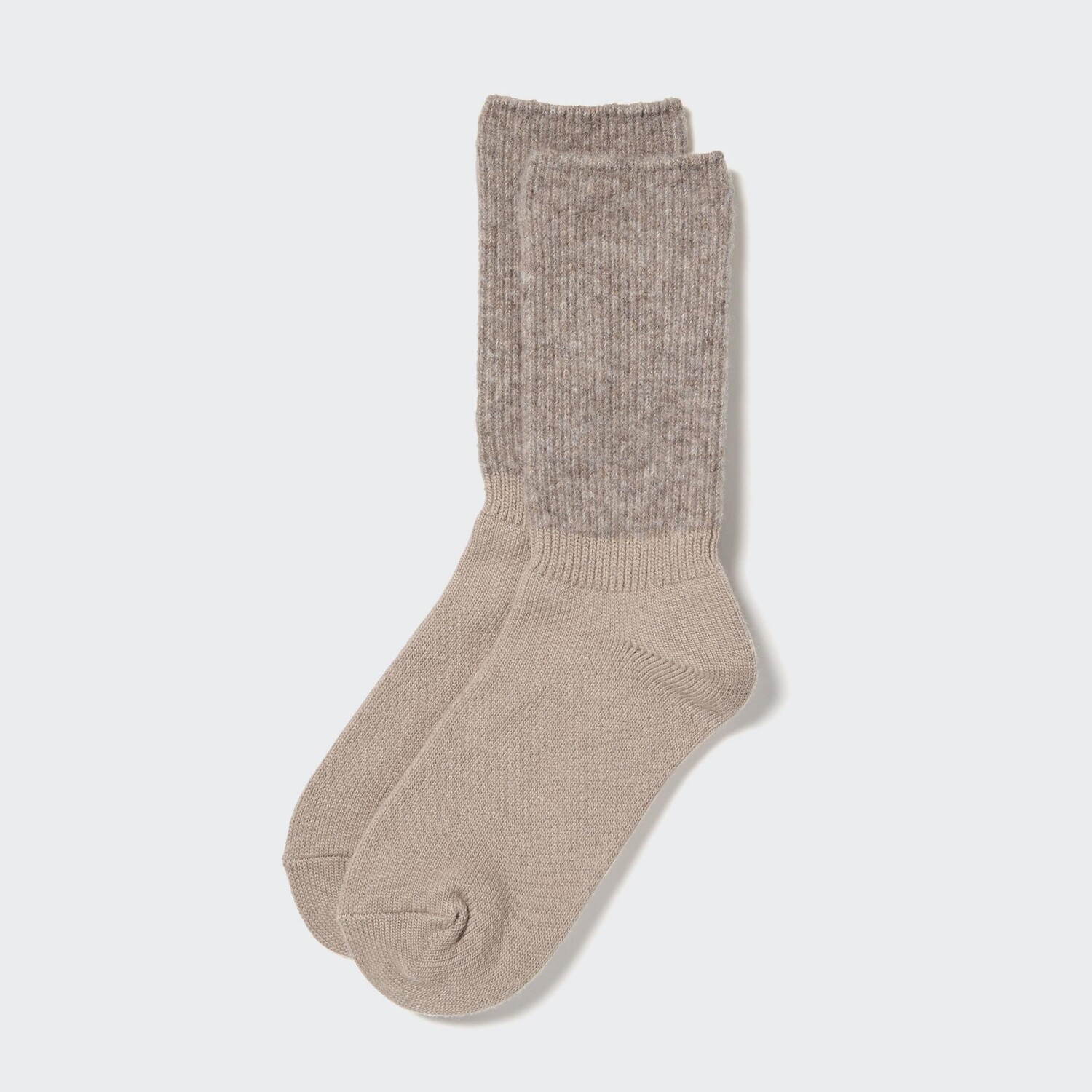 

Термоноски из пряжи HEATTECH Soufflé Uniqlo, бежевый