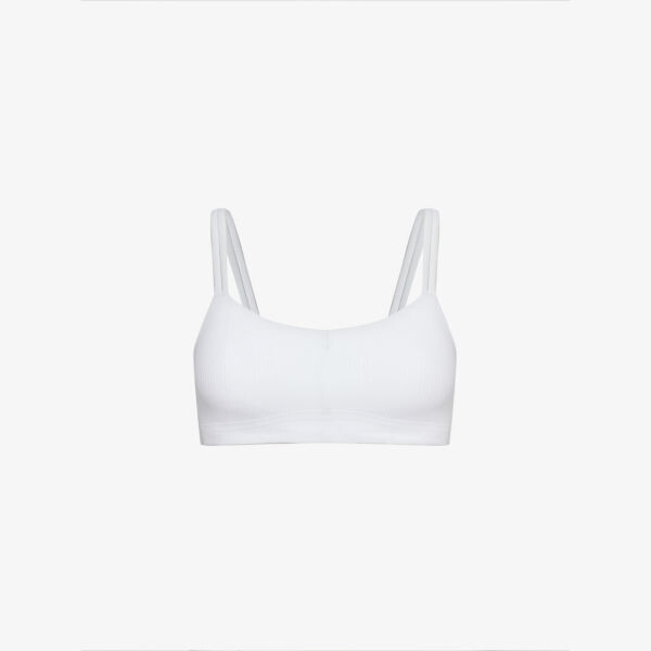 

Как бюстгальтер эластичной ткани с овальным вырезом cloud Lululemon, белый