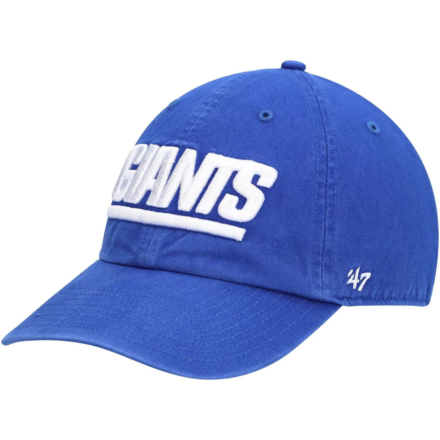

Мужская регулируемая шляпа с надписью Royal New York Giants '47 Clean Up Script