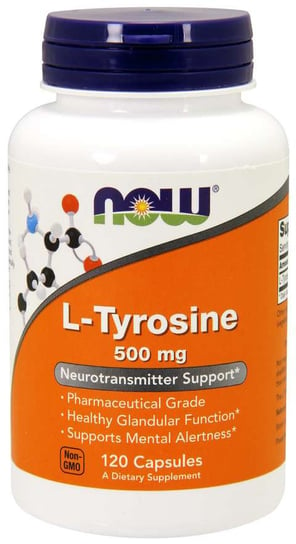 Now Foods, L-тирозин 500 мг, 120 капсул now l tyrosine 500 mg 120 caps 120 капсул