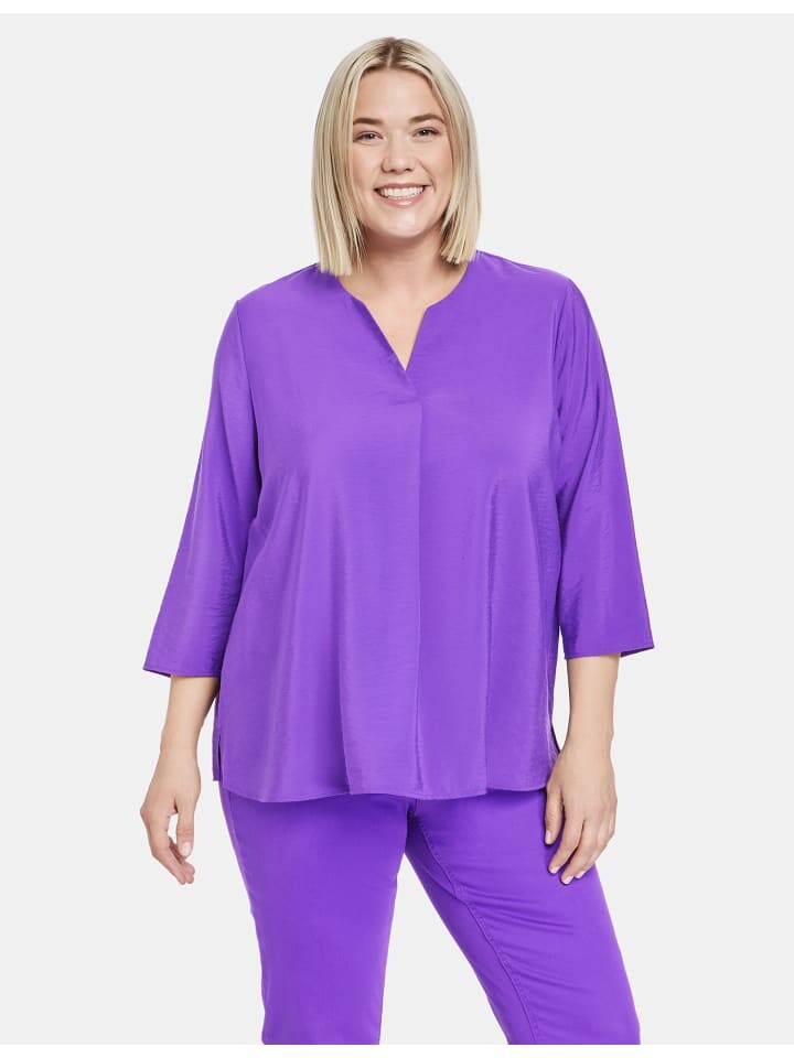 

Блуза SAMOON 3/4 Arm, цвет purple plum